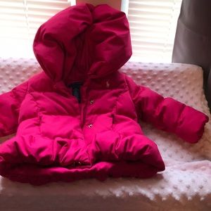 Pink Ralph Lauren Puff Coat